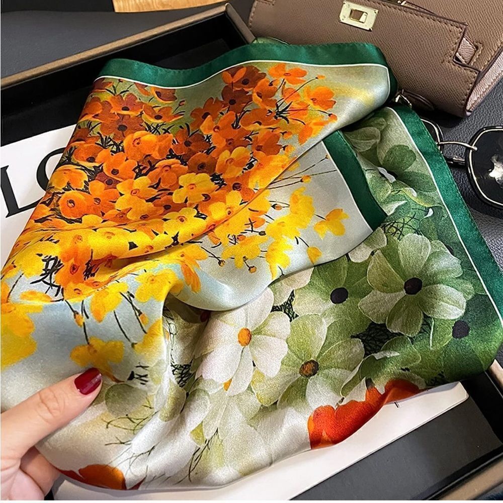 Floral garden Silk Scarf